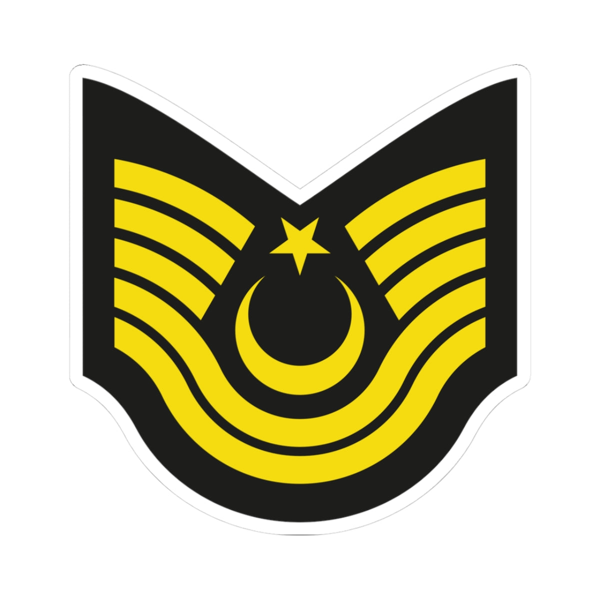 Army TUR OR 07 (Turkey) (Military Rank) STICKER Vinyl Kiss-Cut Decal