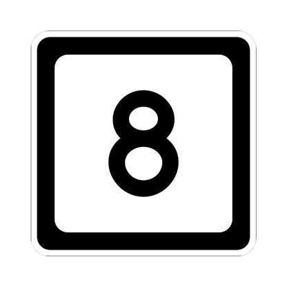 WV-8 (Virginia) (Road Sign) STICKER Vinyl Kiss-Cut Decal