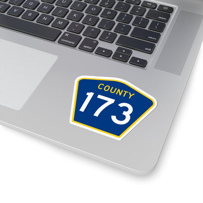 County 173 MN (Minnesota) (Road Sign) STICKER Vinyl Kiss-Cut Decal