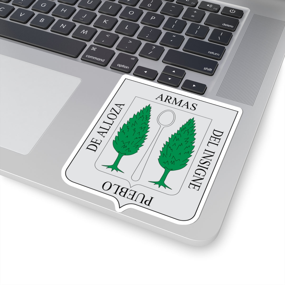 Escudo de Alloza (Spain) (Coat of Arms) STICKER Vinyl Kiss-Cut Decal