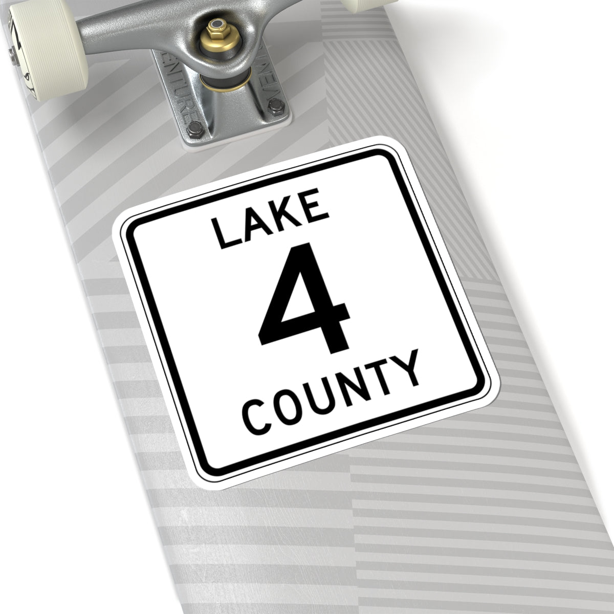 Lake County Route 4 MN (Minnesota) (Road Sign) STICKER Vinyl Kiss-Cut Decal