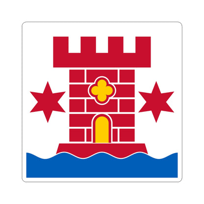 Flag of Kalmar (Sweden) STICKER Vinyl Kiss-Cut Decal