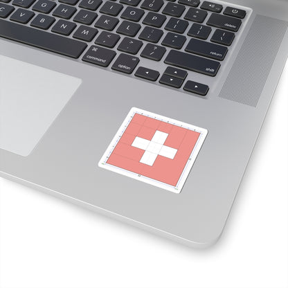 Flag of Switzerland construction sheet (Switzerland) STICKER Vinyl Kiss-Cut Decal