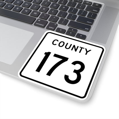 County 173 square (Minnesota) (Road Sign) STICKER Vinyl Kiss-Cut Decal
