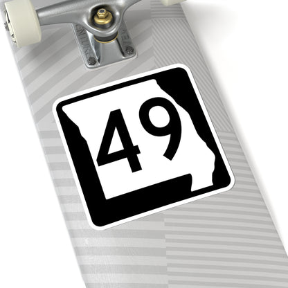MO-49 (Missouri) (Road Sign) STICKER Vinyl Kiss-Cut Decal