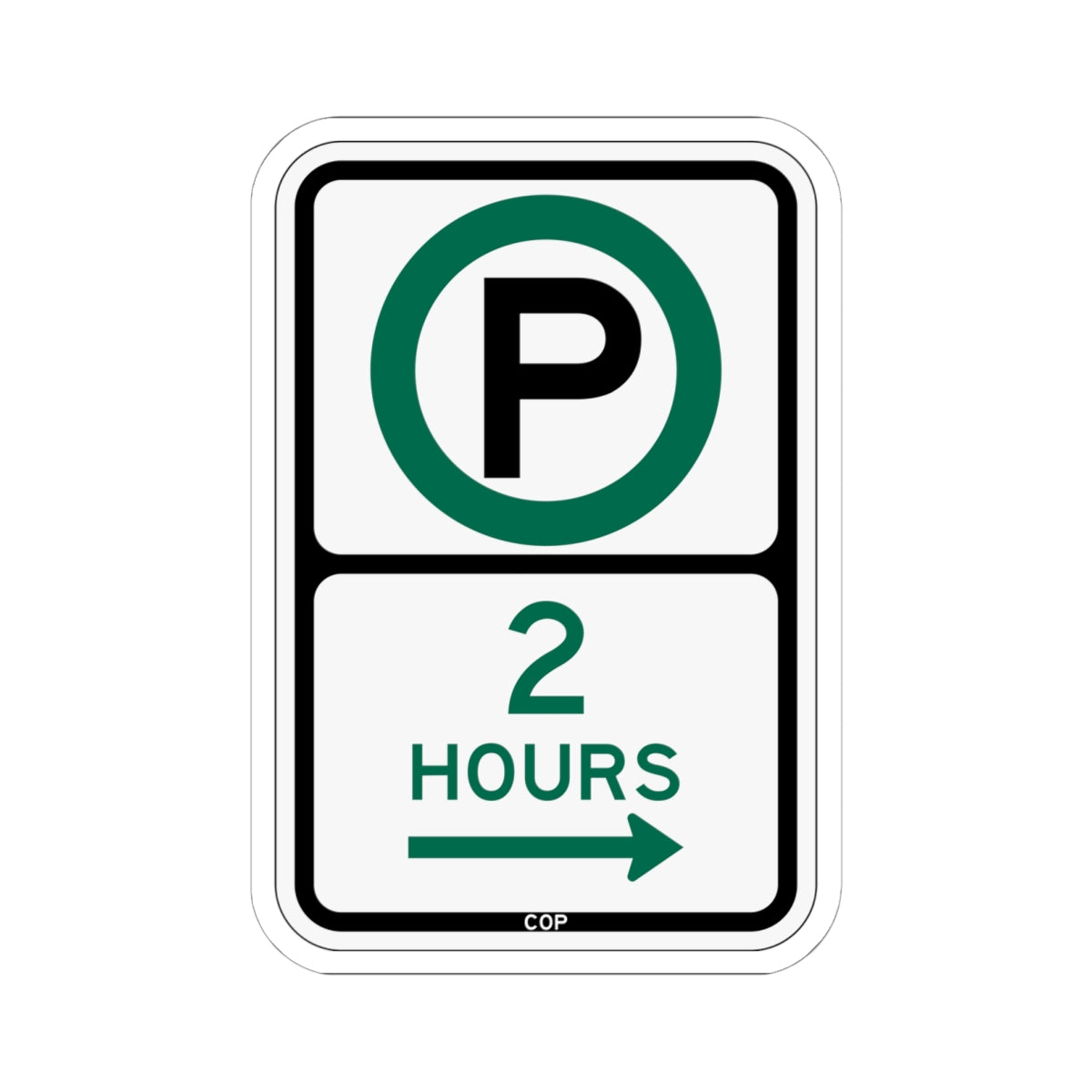 PBOT Road sign P3800R (Oregon) (Road Sign) STICKER Vinyl Kiss-Cut Decal