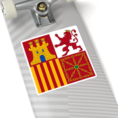 Naval jack of Spain (Spain) STICKER Vinyl Kiss-Cut Decal