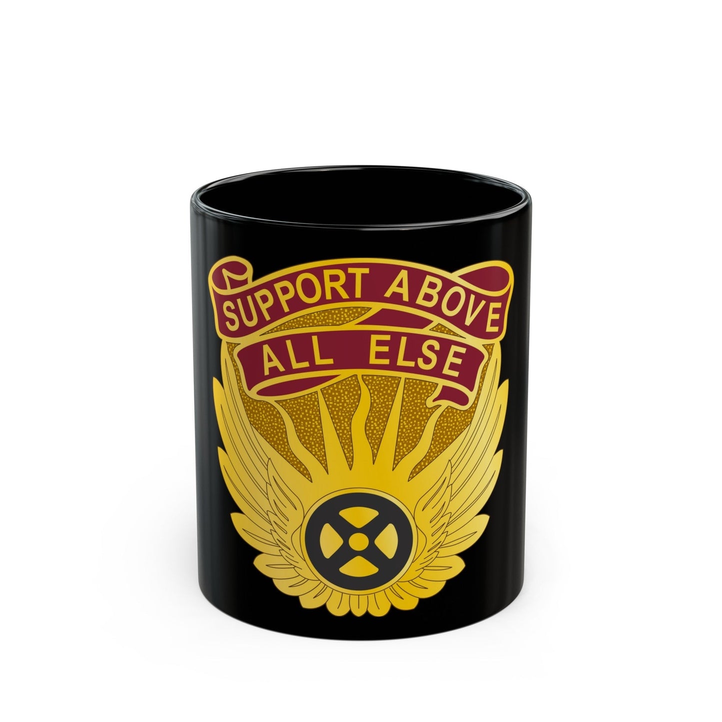 1106 Aviation Group (U.S. Army) Black Coffee Mug-11oz-The Sticker Space