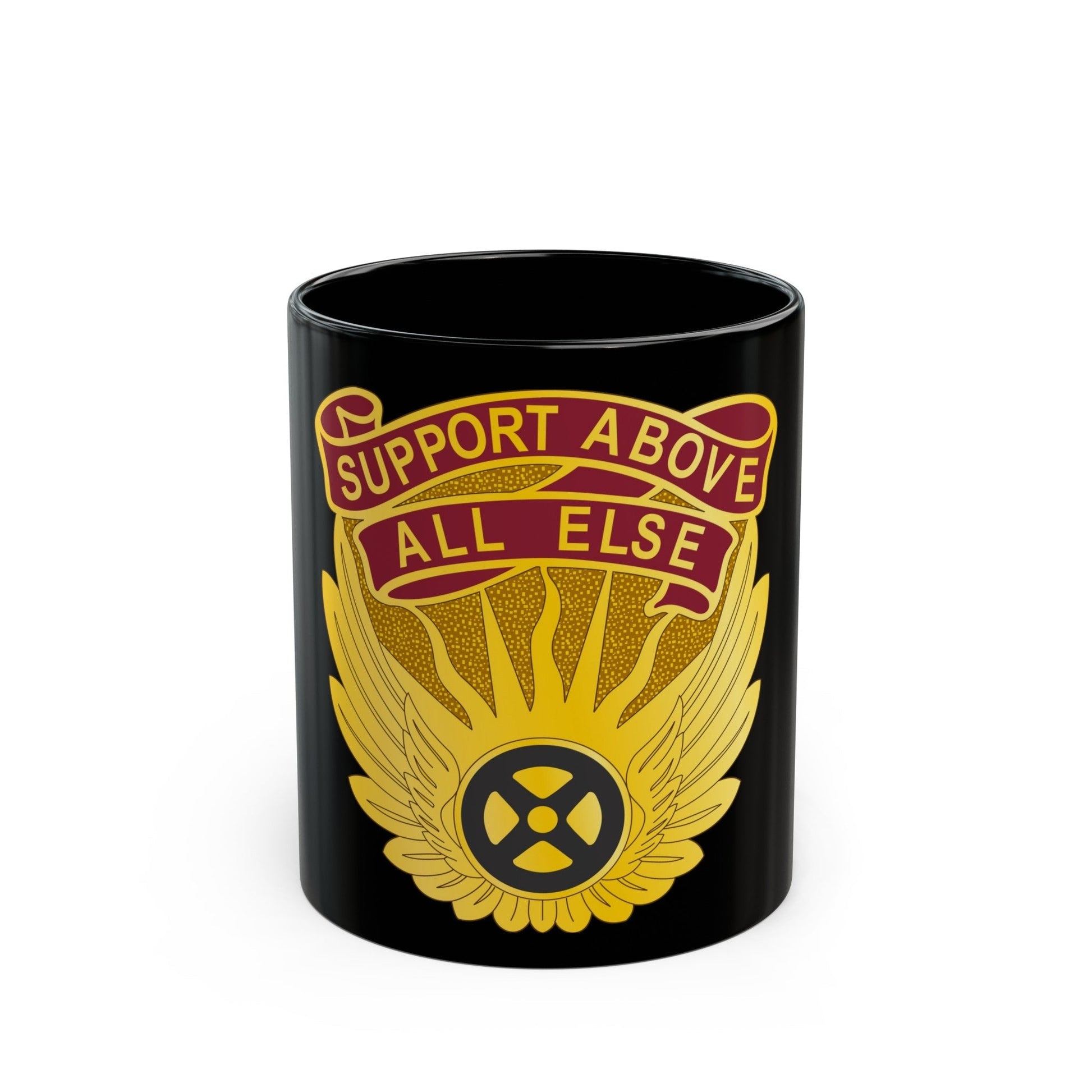 1106 Aviation Group (U.S. Army) Black Coffee Mug-11oz-The Sticker Space