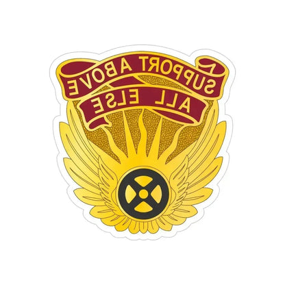 1106 Aviation Group (U.S. Army) REVERSE PRINT Transparent Die-Cut STICKER 4 Inch Die-Cut Transparent - The Sticker Space