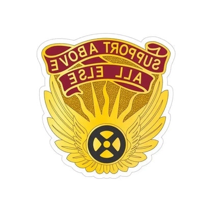 1106 Aviation Group (U.S. Army) REVERSE PRINT Transparent Die-Cut STICKER 6 Inch Die-Cut Transparent - The Sticker Space