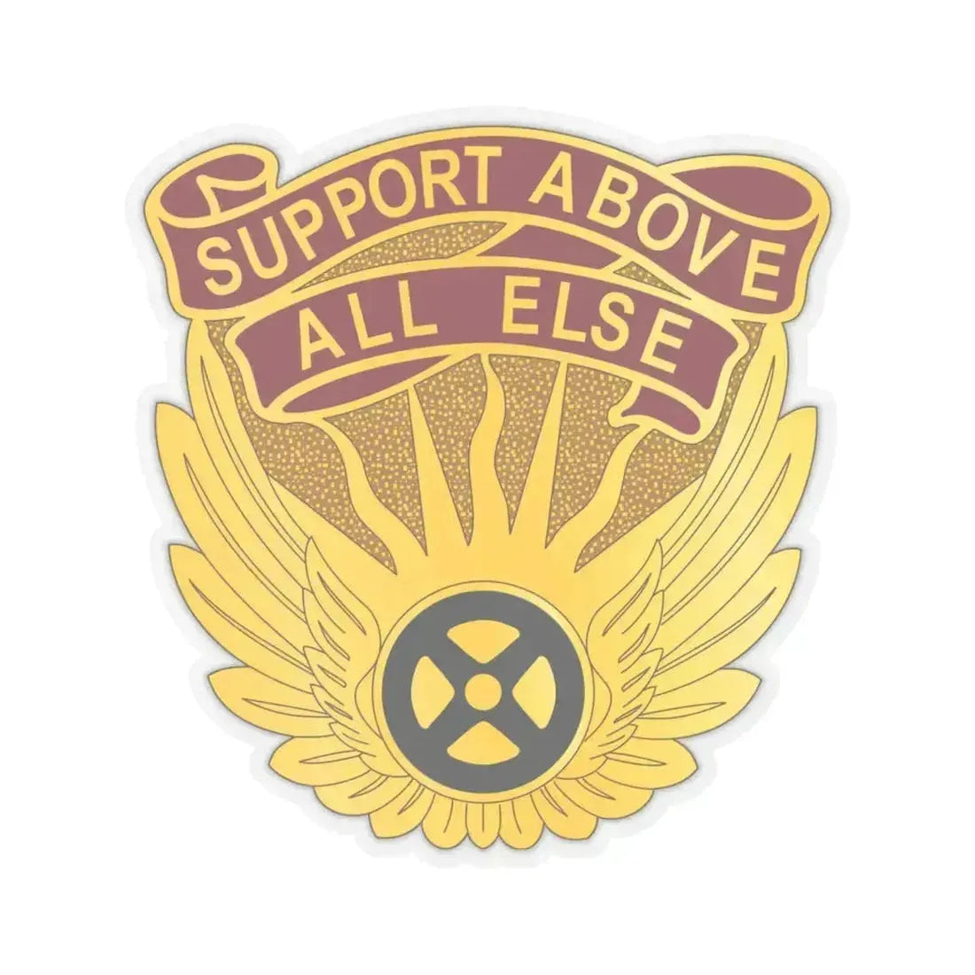 1106 Aviation Group (U.S. Army) STICKER Vinyl Kiss-Cut Decal 4 Inch Transparent - The Sticker Space