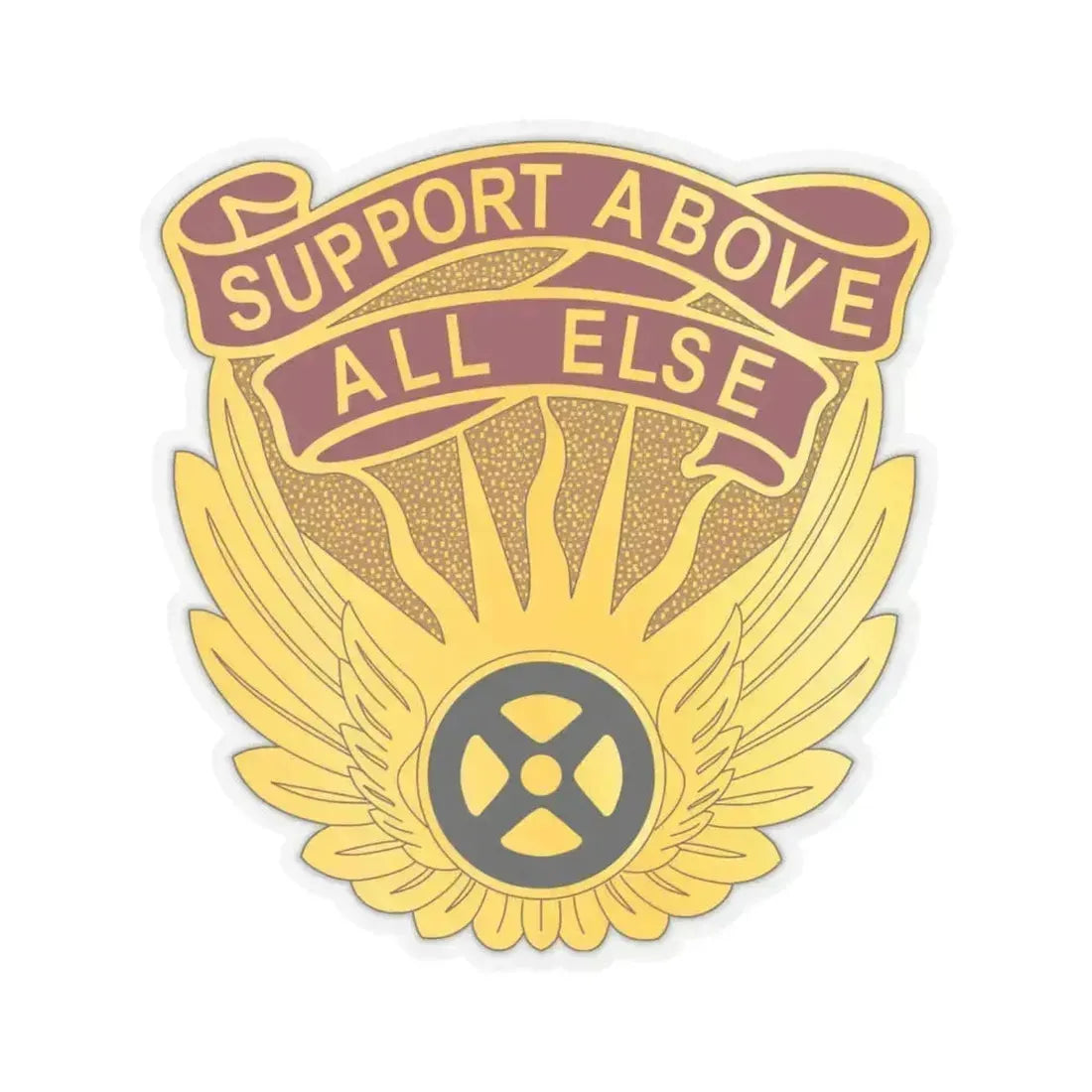 1106 Aviation Group (U.S. Army) STICKER Vinyl Kiss-Cut Decal 6 Inch Transparent - The Sticker Space