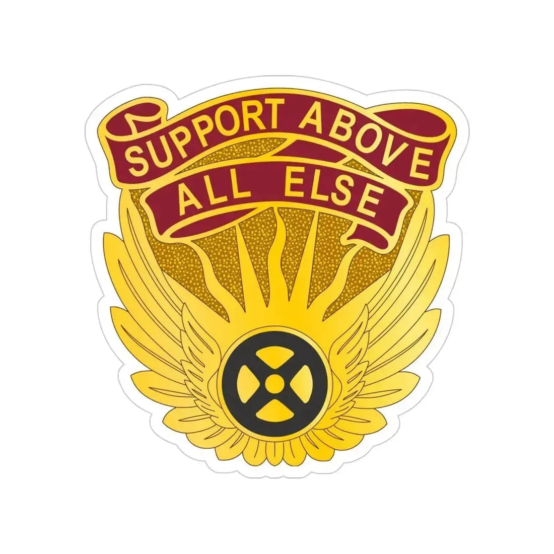 1106 Aviation Group (U.S. Army) Transparent STICKER Die-Cut Vinyl Decal 4 Inch - The Sticker Space