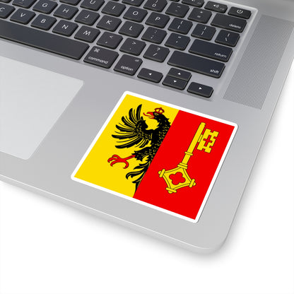 CHE Geneve Flag (Switzerland) STICKER Vinyl Kiss-Cut Decal