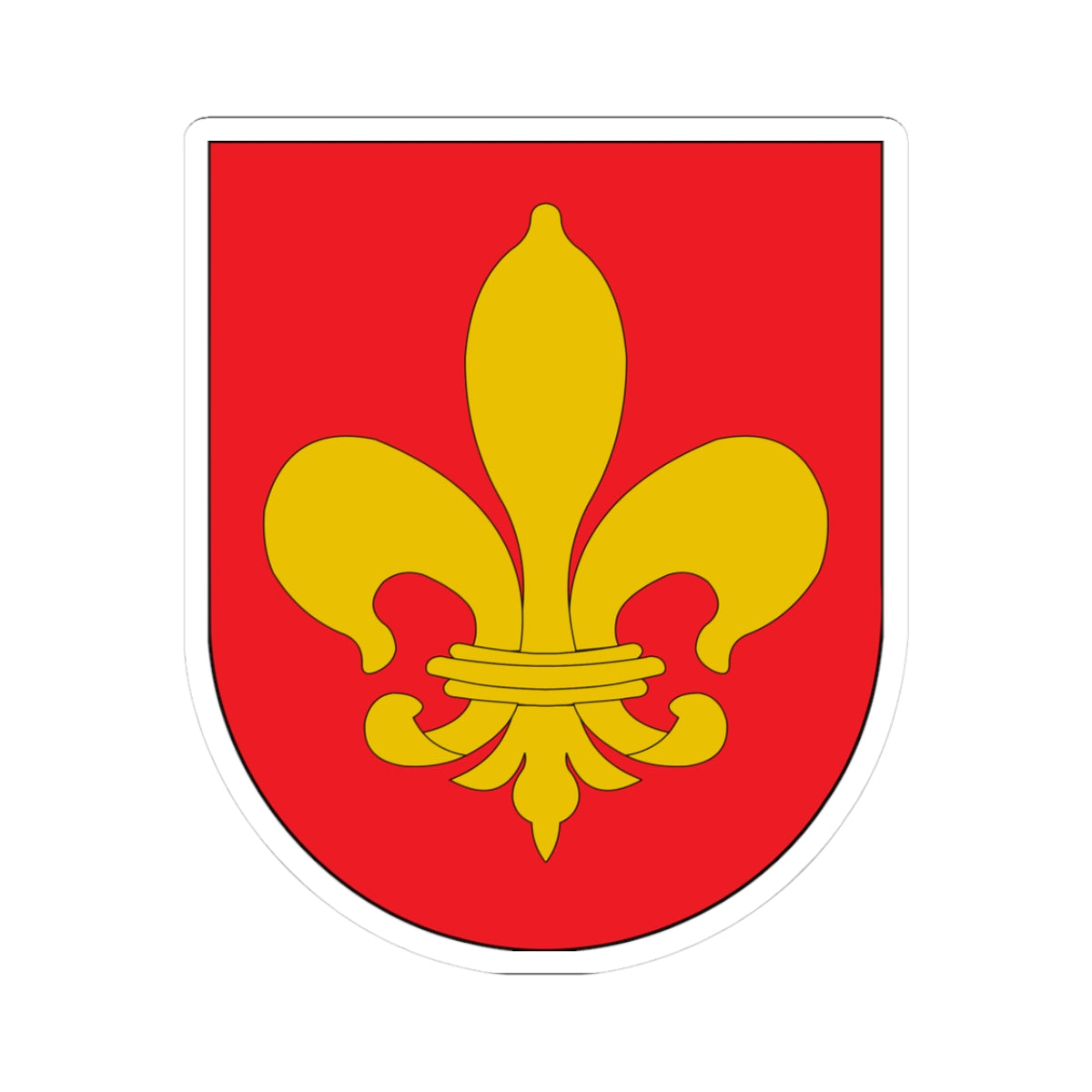 Antic escut municipal dEspluga de Serra (Spain) (Coat of Arms) STICKER Vinyl Kiss-Cut Decal