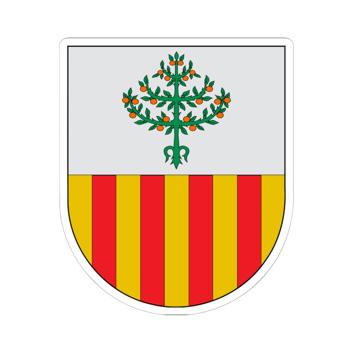 Antic escut de Xerta (Spain) (Coat of Arms) STICKER Vinyl Kiss-Cut Decal