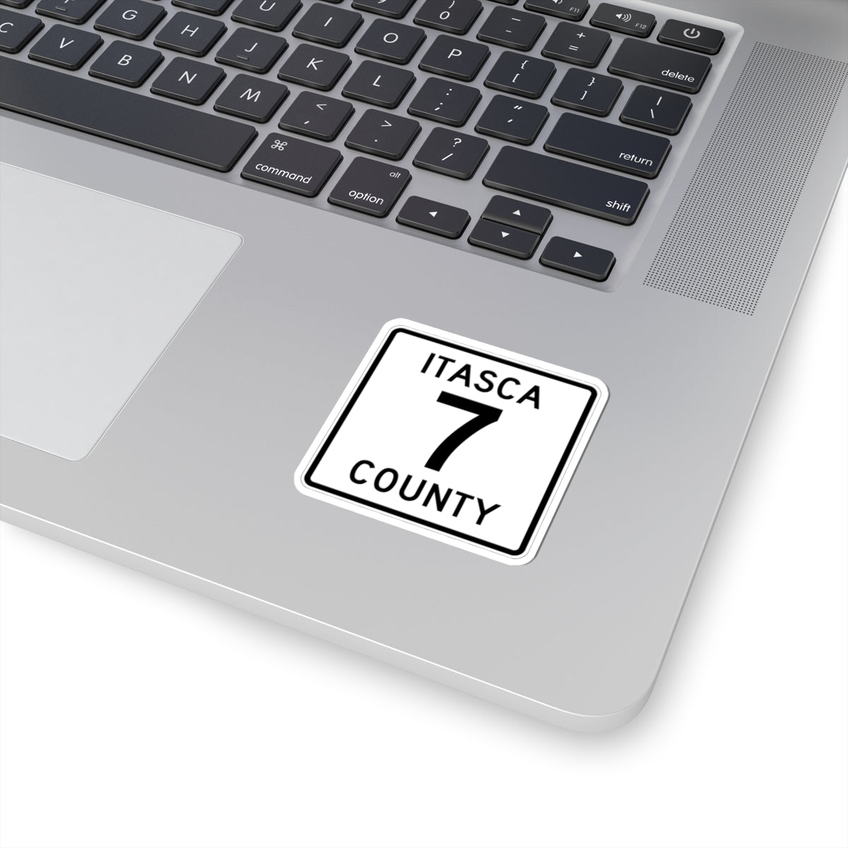 Itasca County Route 7 (Minnesota) (Road Sign) STICKER Vinyl Kiss-Cut Decal