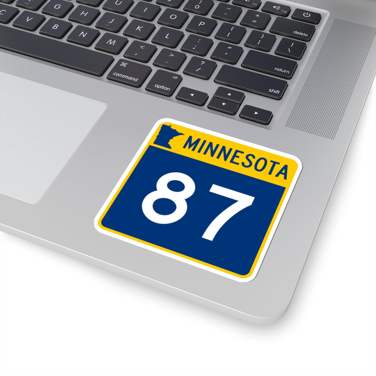 MN-87 (Minnesota) (Road Sign) STICKER Vinyl Kiss-Cut Decal