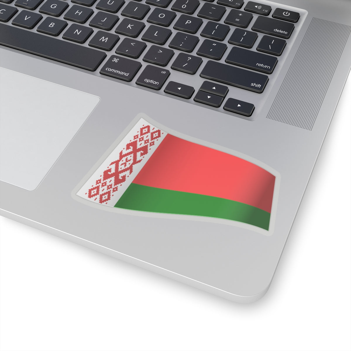 Belarus Flag - iconic waving (Belarus) STICKER Vinyl Kiss-Cut Decal