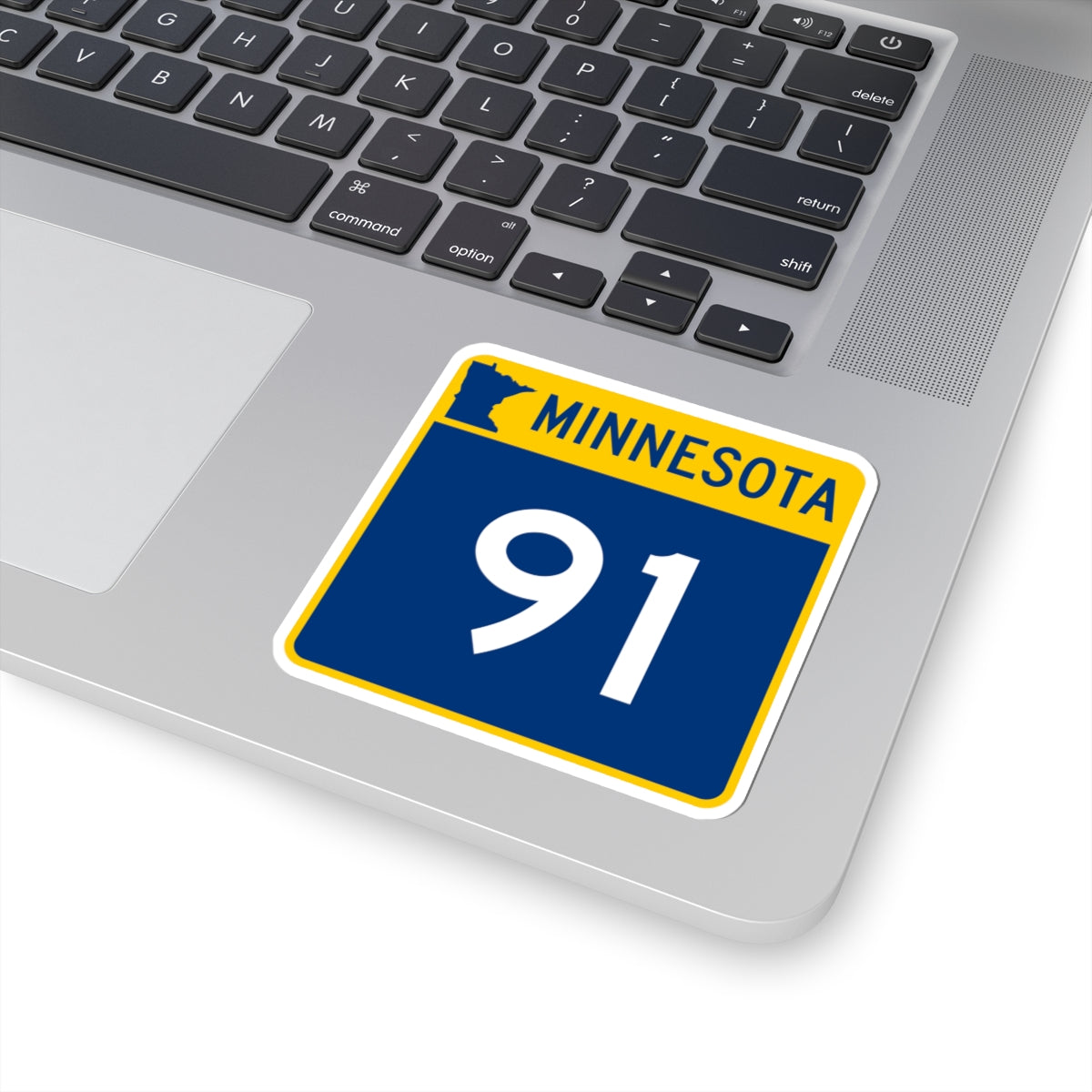 MN-91 (Minnesota) (Road Sign) STICKER Vinyl Kiss-Cut Decal