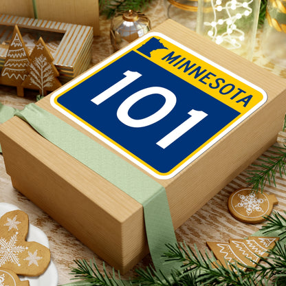 MN-101 (Minnesota) (Road Sign) STICKER Vinyl Kiss-Cut Decal