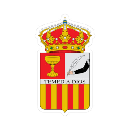 Escudo de Calcena (Spain) (Coat of Arms) STICKER Vinyl Kiss-Cut Decal