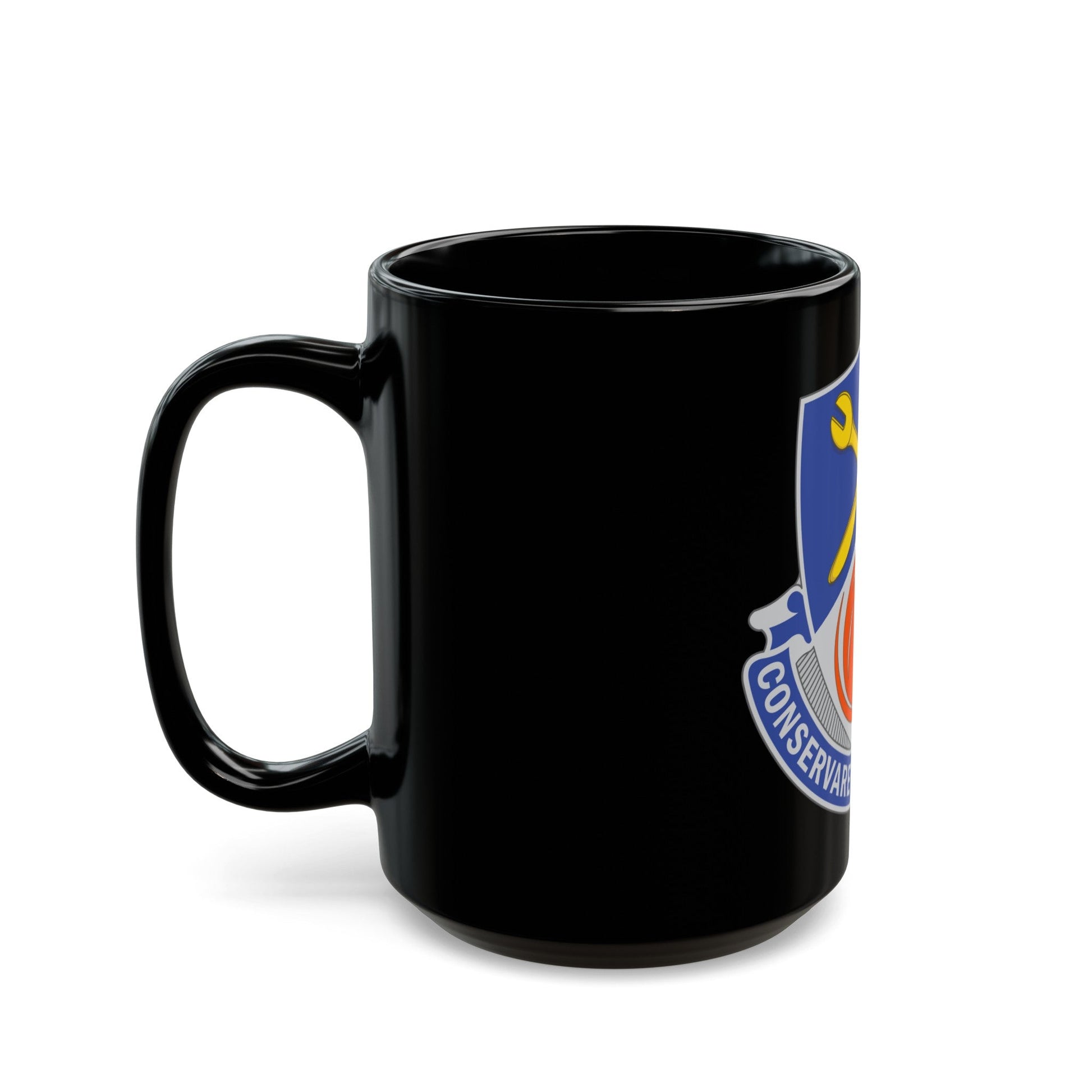 1108 Aviation Group (U.S. Army) Black Coffee Mug-The Sticker Space