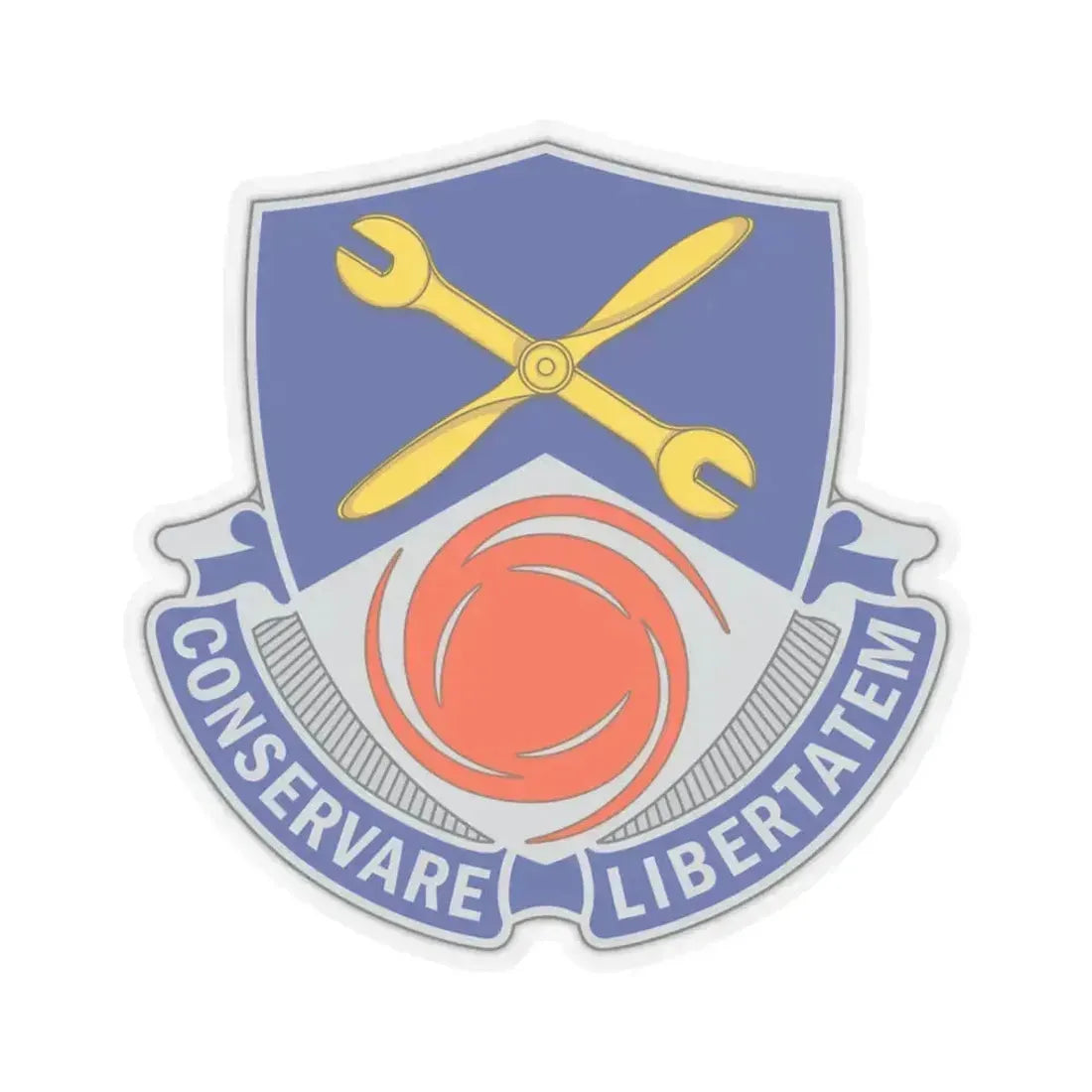 1108 Aviation Group (U.S. Army) STICKER Vinyl Kiss-Cut Decal 3 Inch Transparent - The Sticker Space