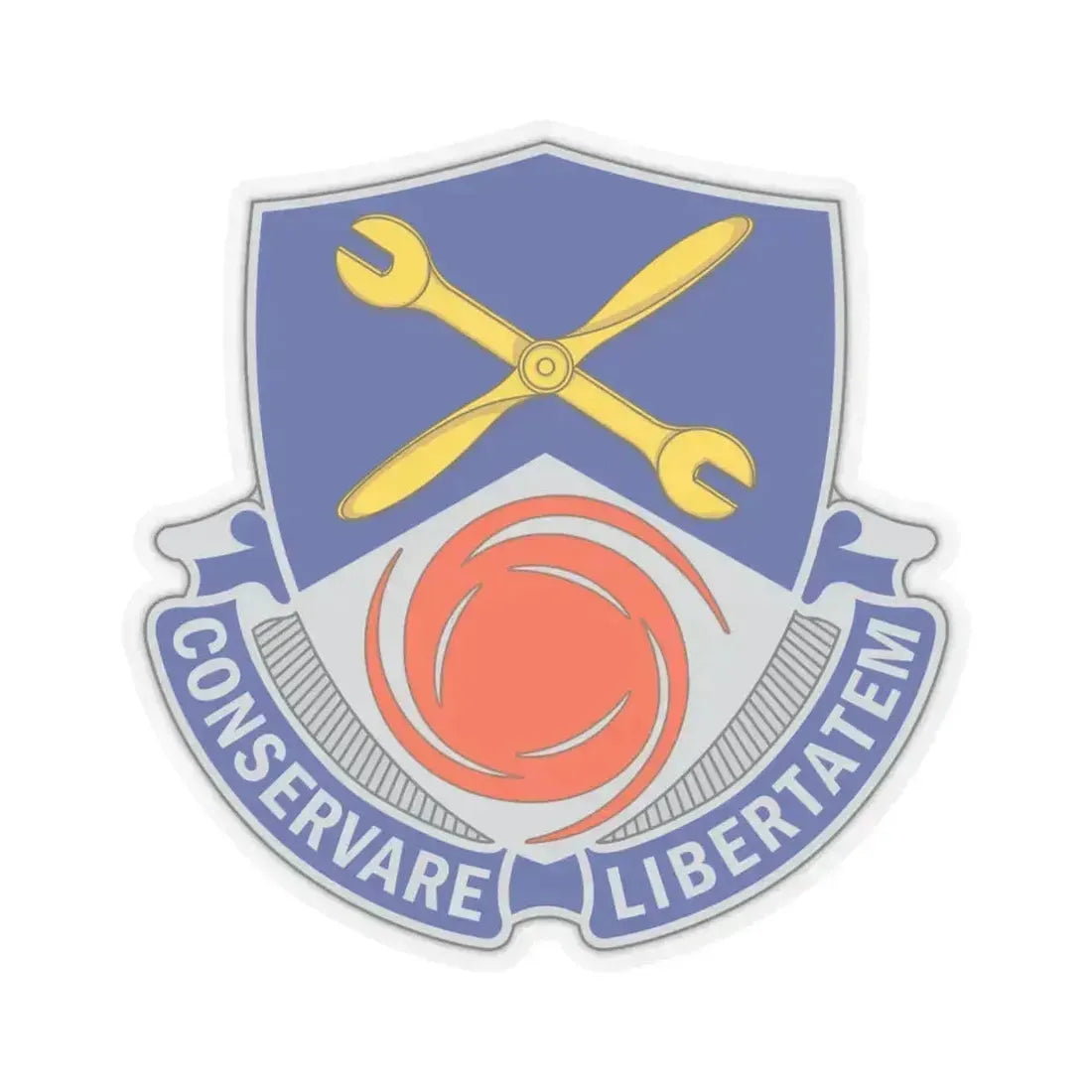 1108 Aviation Group (U.S. Army) STICKER Vinyl Kiss-Cut Decal 4 Inch Transparent - The Sticker Space