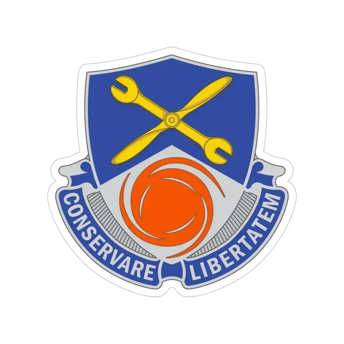 1108 Aviation Group (U.S. Army) Transparent STICKER Die-Cut Vinyl Decal 5 Inch - The Sticker Space