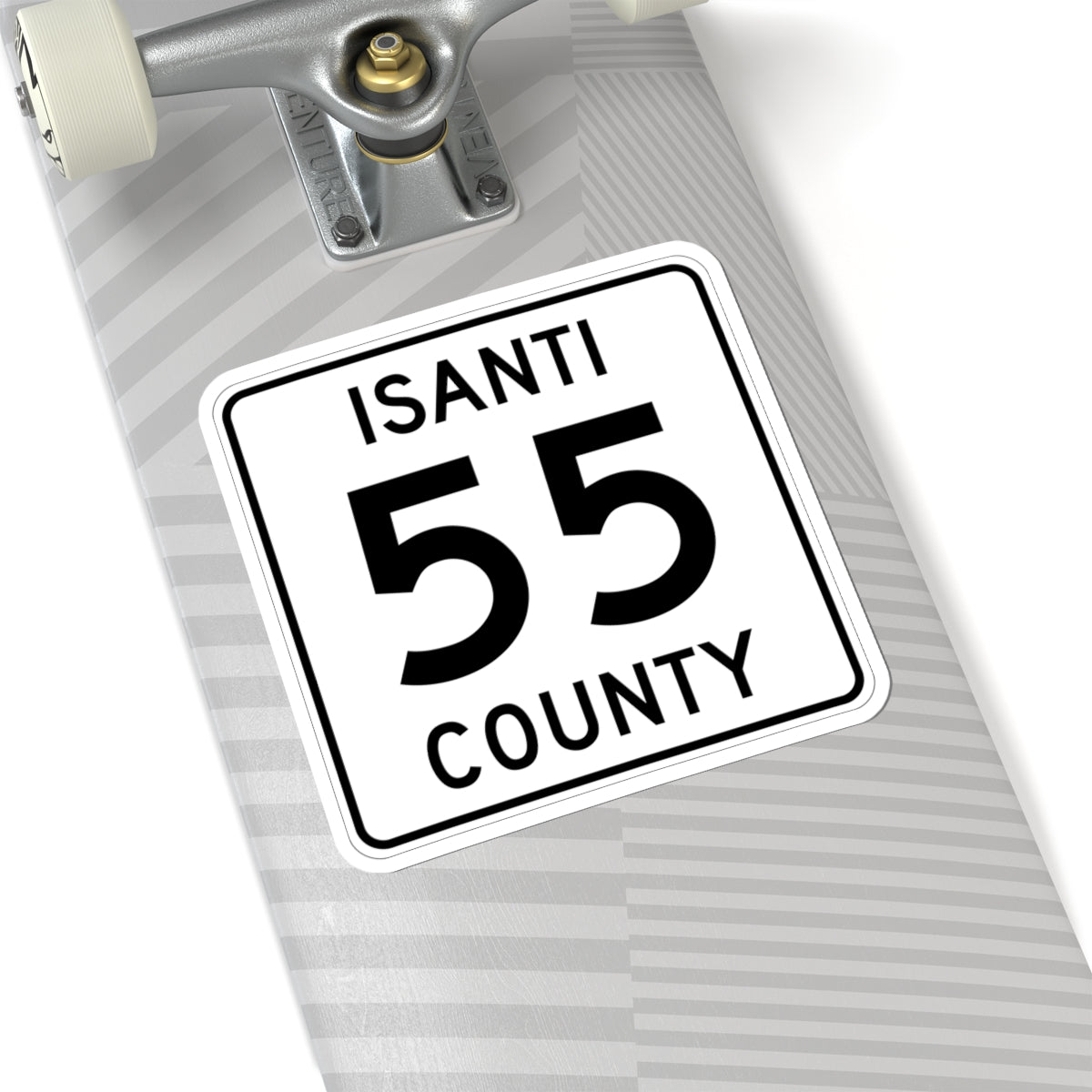 Isanti County 55 MN (Minnesota) (Road Sign) STICKER Vinyl Kiss-Cut Decal