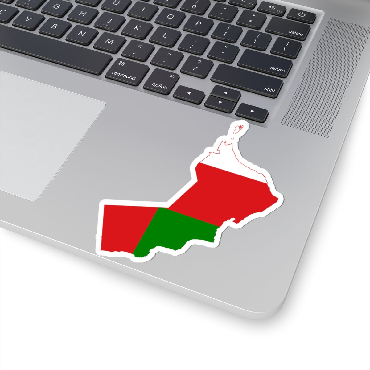 Flag map of Oman (Oman) STICKER Vinyl Kiss-Cut Decal