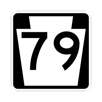 PA-79 (Pennsylvania) (Road Sign) STICKER Vinyl Kiss-Cut Decal