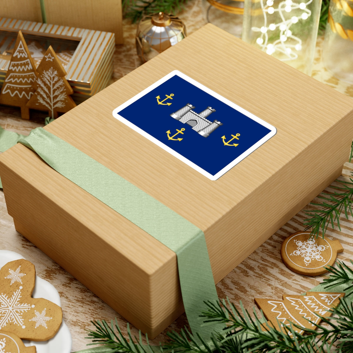 Isle of Wight Council Flag (England) STICKER Vinyl Kiss-Cut Decal