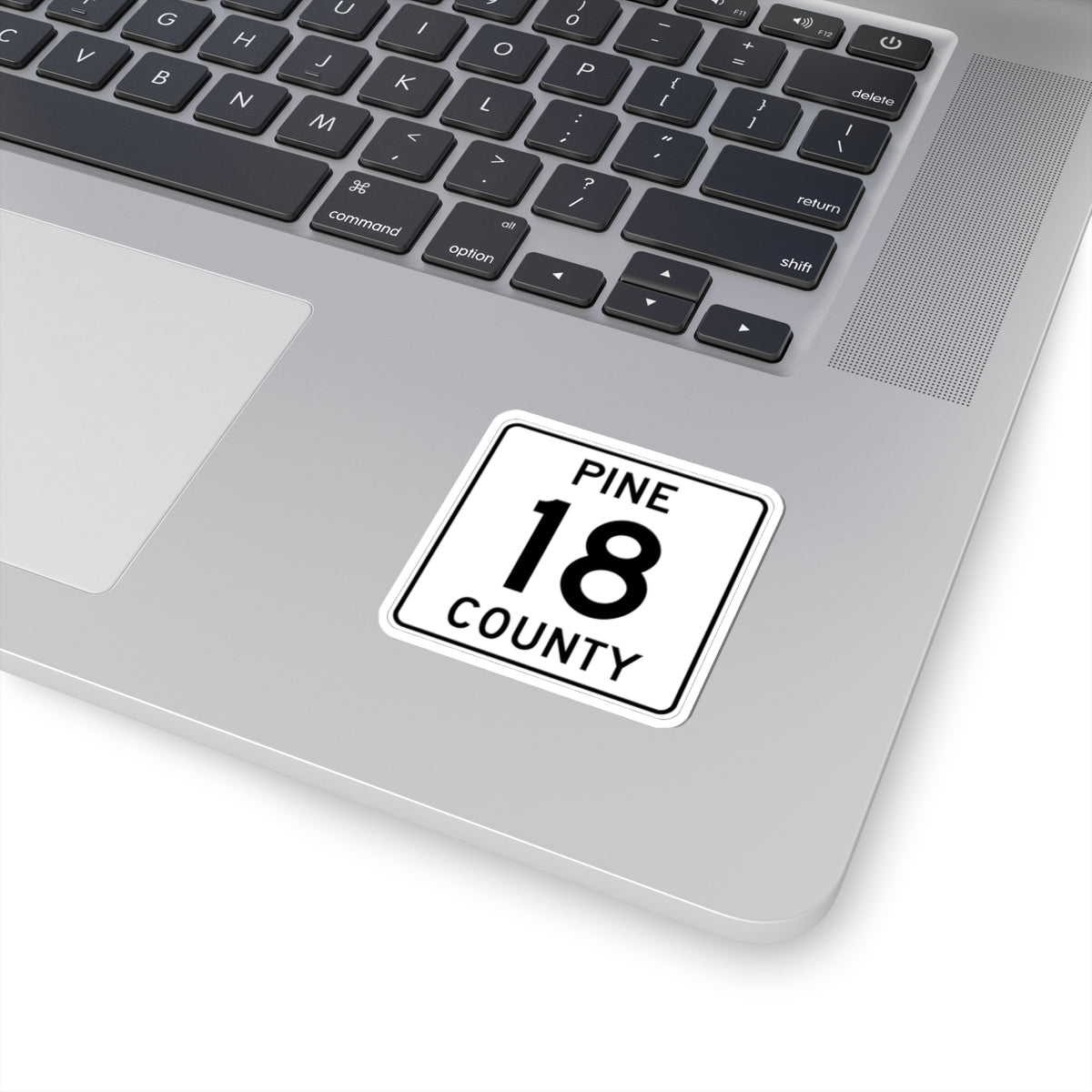 Pine County Route 18 MN (Minnesota) (Road Sign) STICKER Vinyl Kiss-Cut Decal