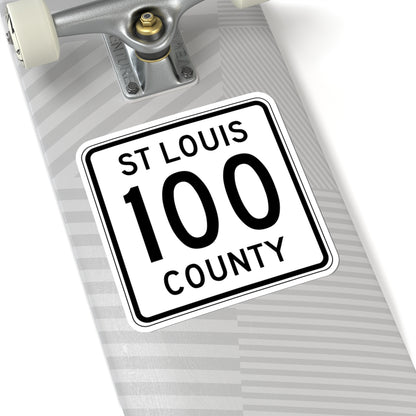 St Louis County Route 100 MN (Minnesota) (Road Sign) STICKER Vinyl Kiss-Cut Decal