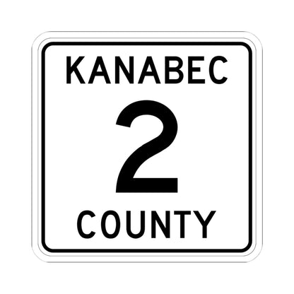 Kanabec County 2 MN (Minnesota) (Road Sign) STICKER Vinyl Kiss-Cut Decal