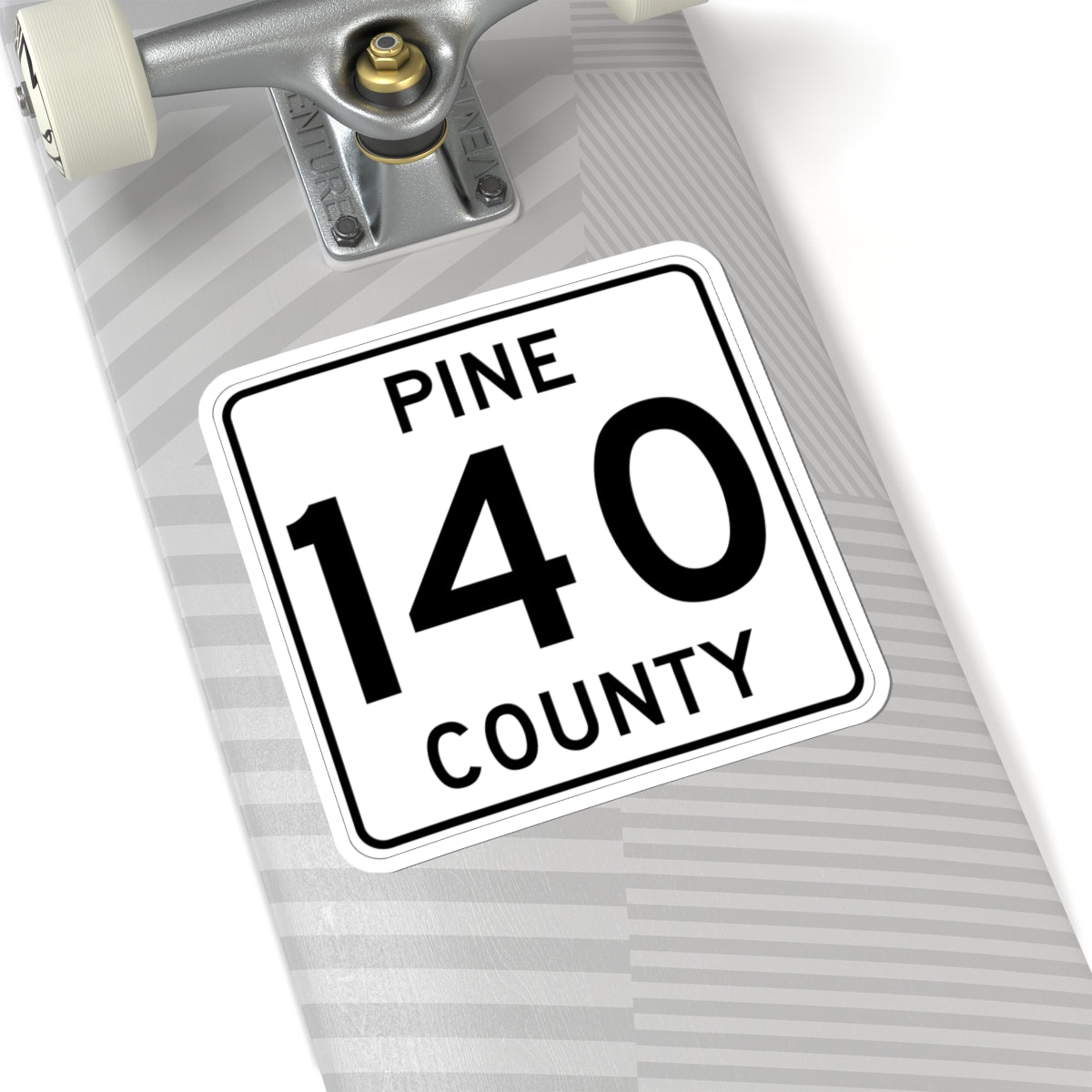 Pine County Route 140 MN (Minnesota) (Road Sign) STICKER Vinyl Kiss-Cut Decal