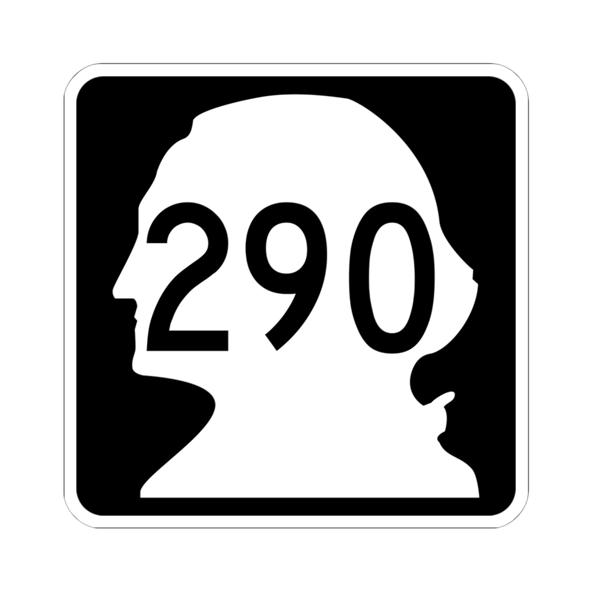 WA-290 (Washington) (Road Sign) STICKER Vinyl Kiss-Cut Decal