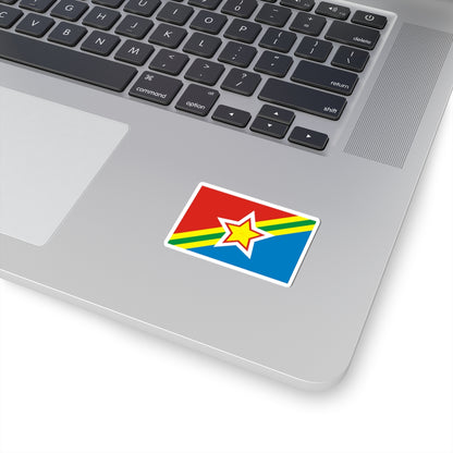 Flag of Kuybyshevsky rayon Rostov oblast (Russia) STICKER Vinyl Kiss-Cut Decal