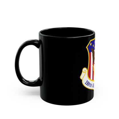 110th Airlift Wing (U.S. Air Force) Black Coffee Mug-The Sticker Space