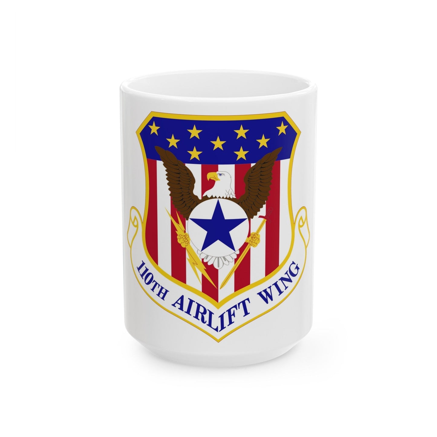 110th Airlift Wing (U.S. Air Force) White Coffee Mug-15oz-The Sticker Space