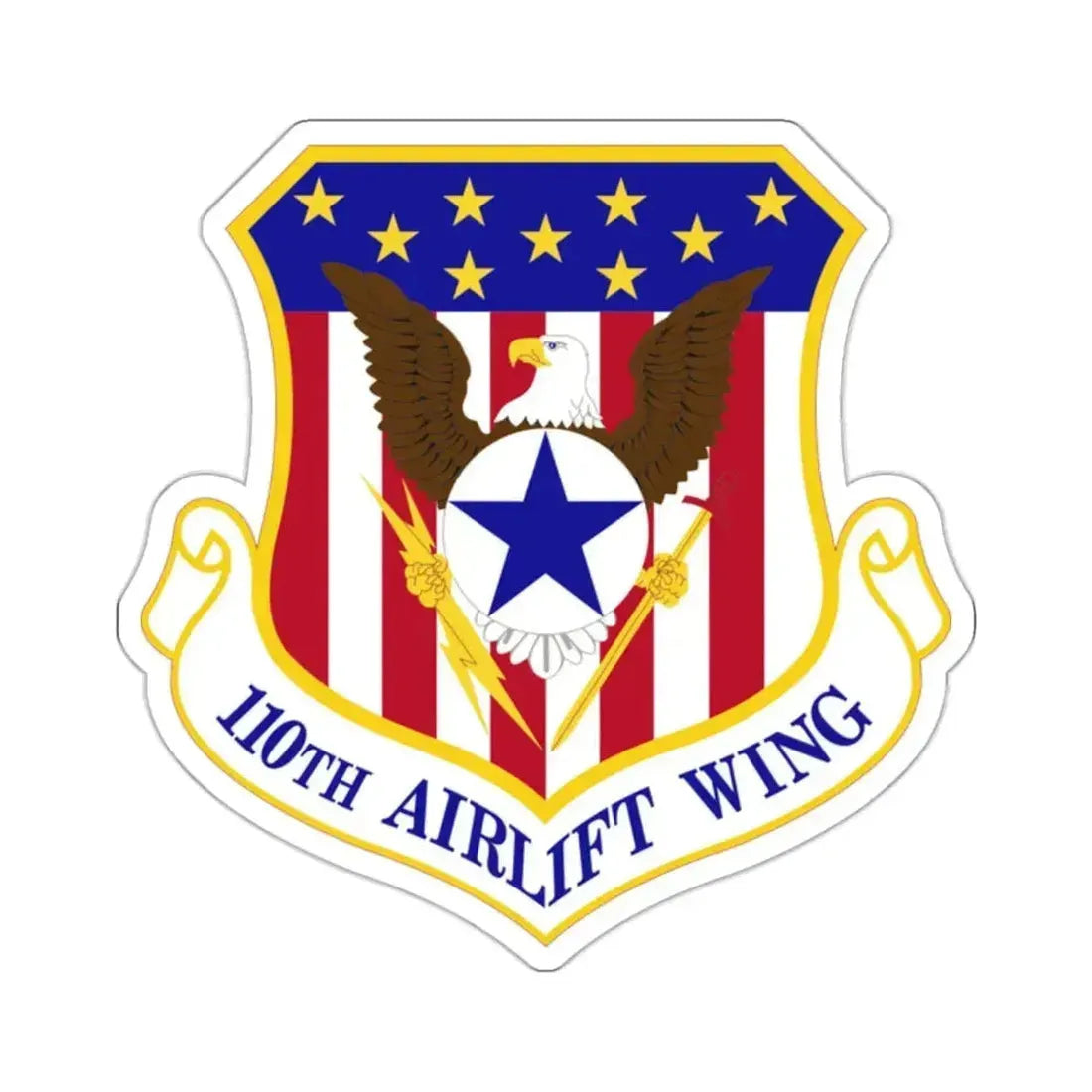 110th Airlift Wing (U.S. Air Force) STICKER Vinyl Kiss-Cut Decal - The Sticker Space