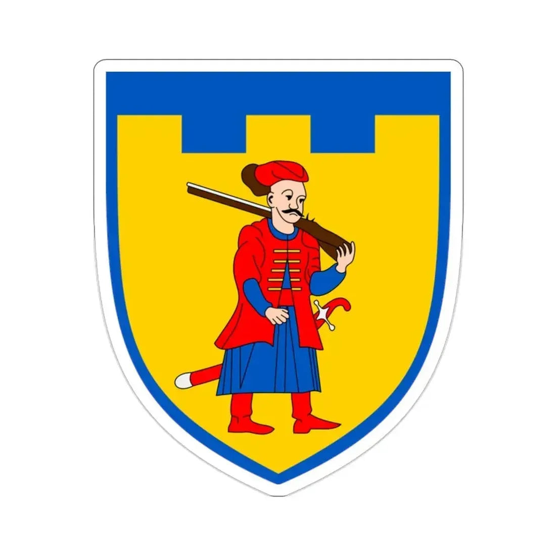 110th Detached Territorial Defense Brigade (Ukraine) STICKER Vinyl Die-Cut Decal - The Sticker Space