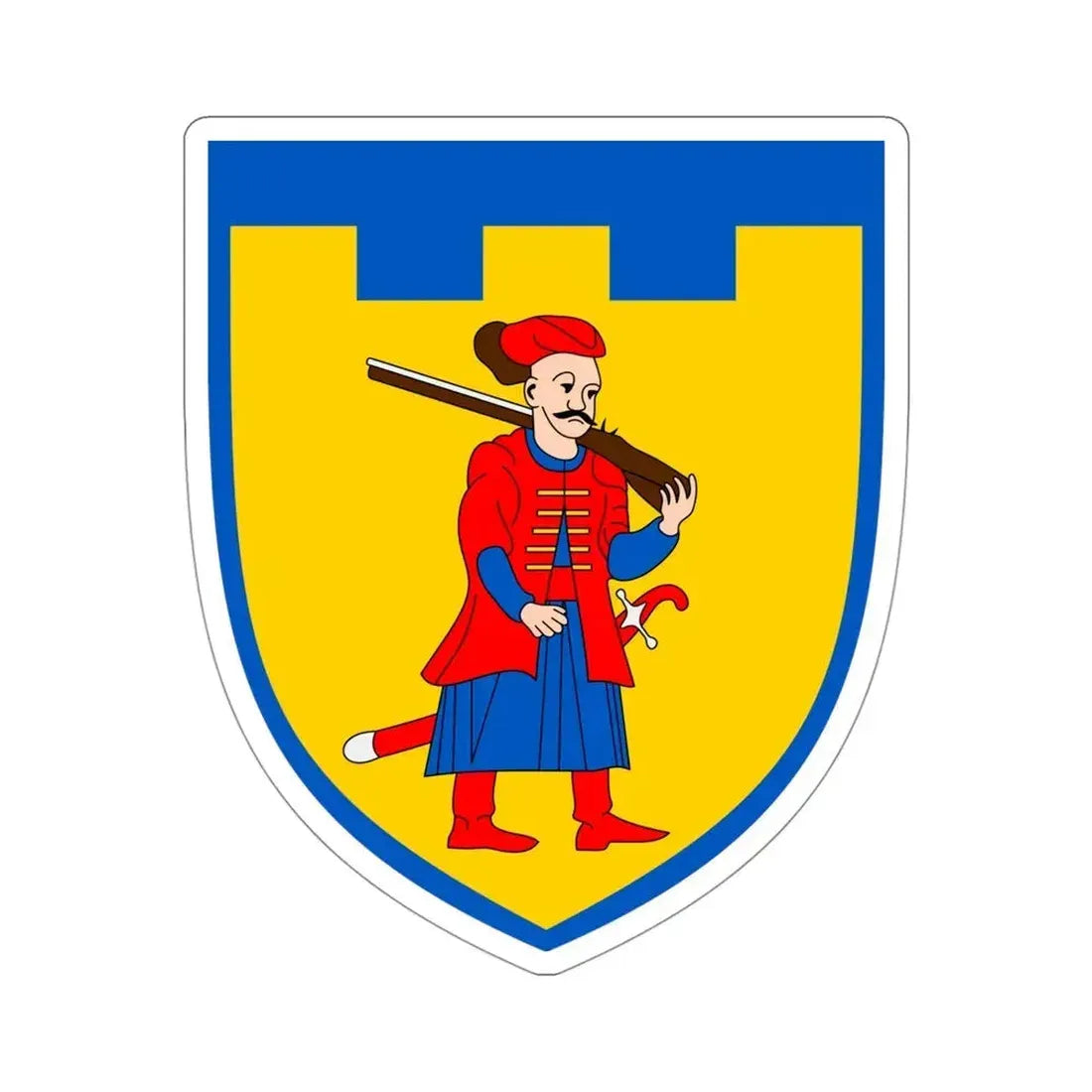 110th Detached Territorial Defense Brigade (Ukraine) STICKER Vinyl Die-Cut Decal - The Sticker Space