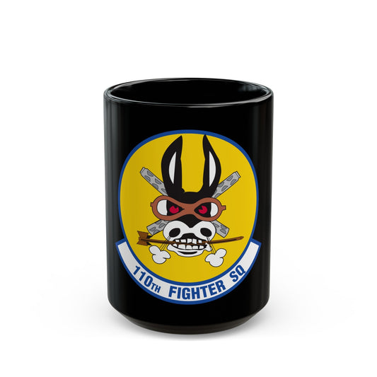 110th Fighter Squadron (U.S. Air Force) Black Coffee Mug-15oz-The Sticker Space