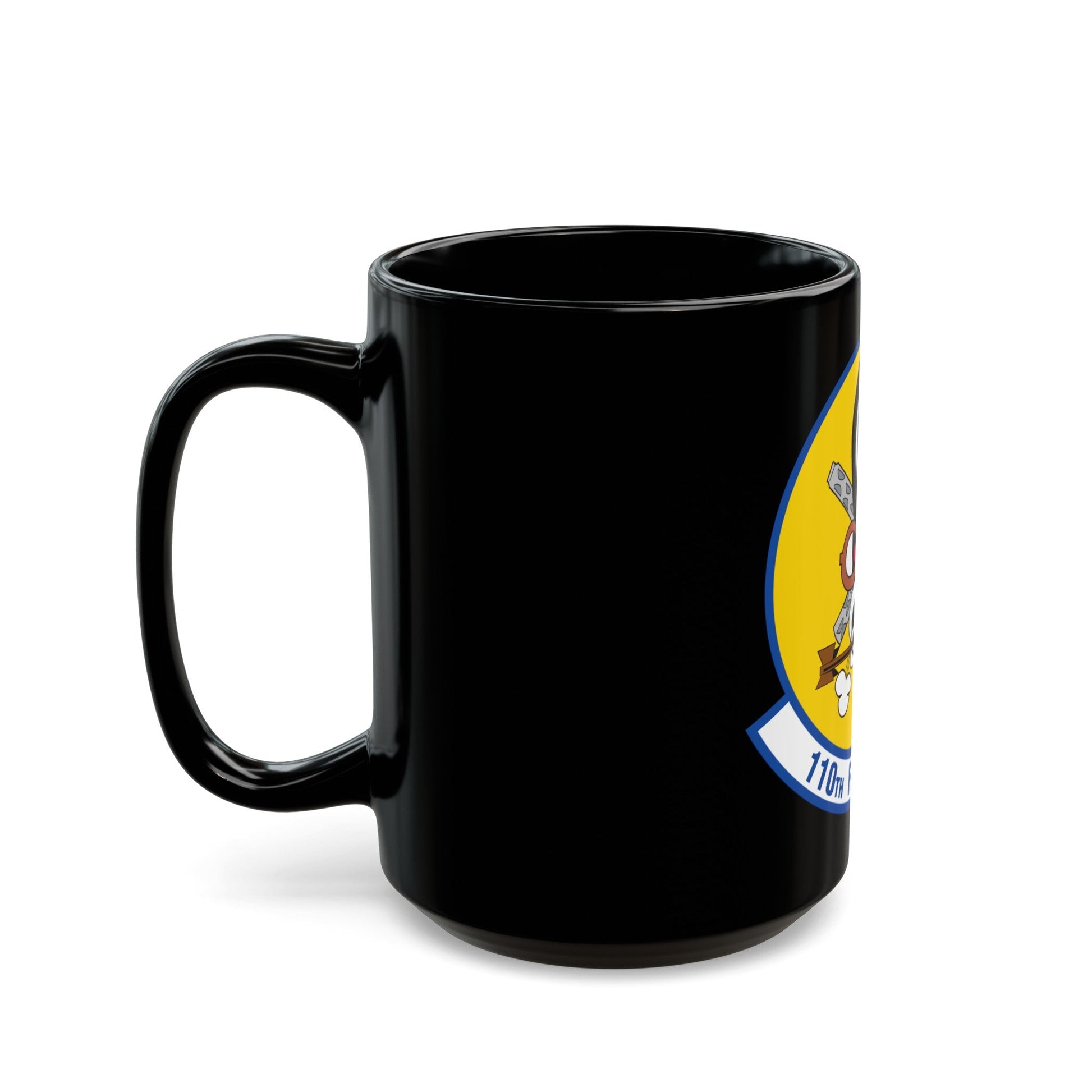 110th Fighter Squadron (U.S. Air Force) Black Coffee Mug-The Sticker Space