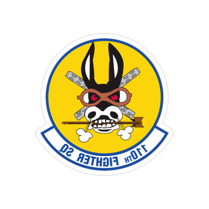 110th Fighter Squadron (U.S. Air Force) REVERSE PRINT Transparent STICKER-2" × 2"-The Sticker Space