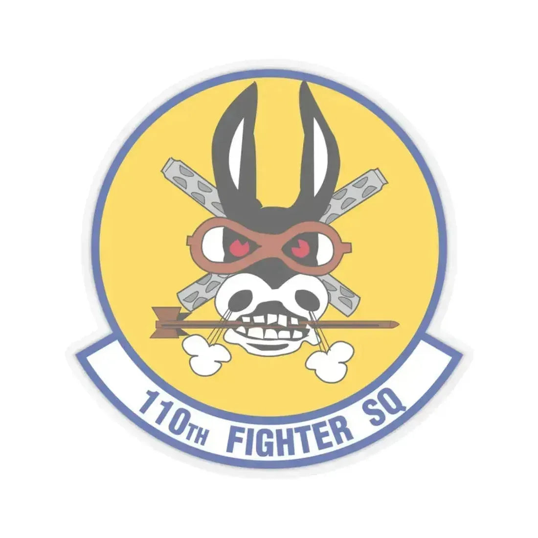 110th Fighter Squadron (U.S. Air Force) STICKER Vinyl Kiss-Cut Decal 3 Inch Transparent - The Sticker Space